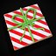 3D Square Present Christmas Cookie
