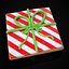 3D Square Present Christmas Cookie