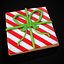 3D Square Present Christmas Cookie