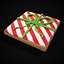 3D Square Present Christmas Cookie