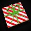 3D Square Present Christmas Cookie