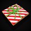 3D Square Present Christmas Cookie