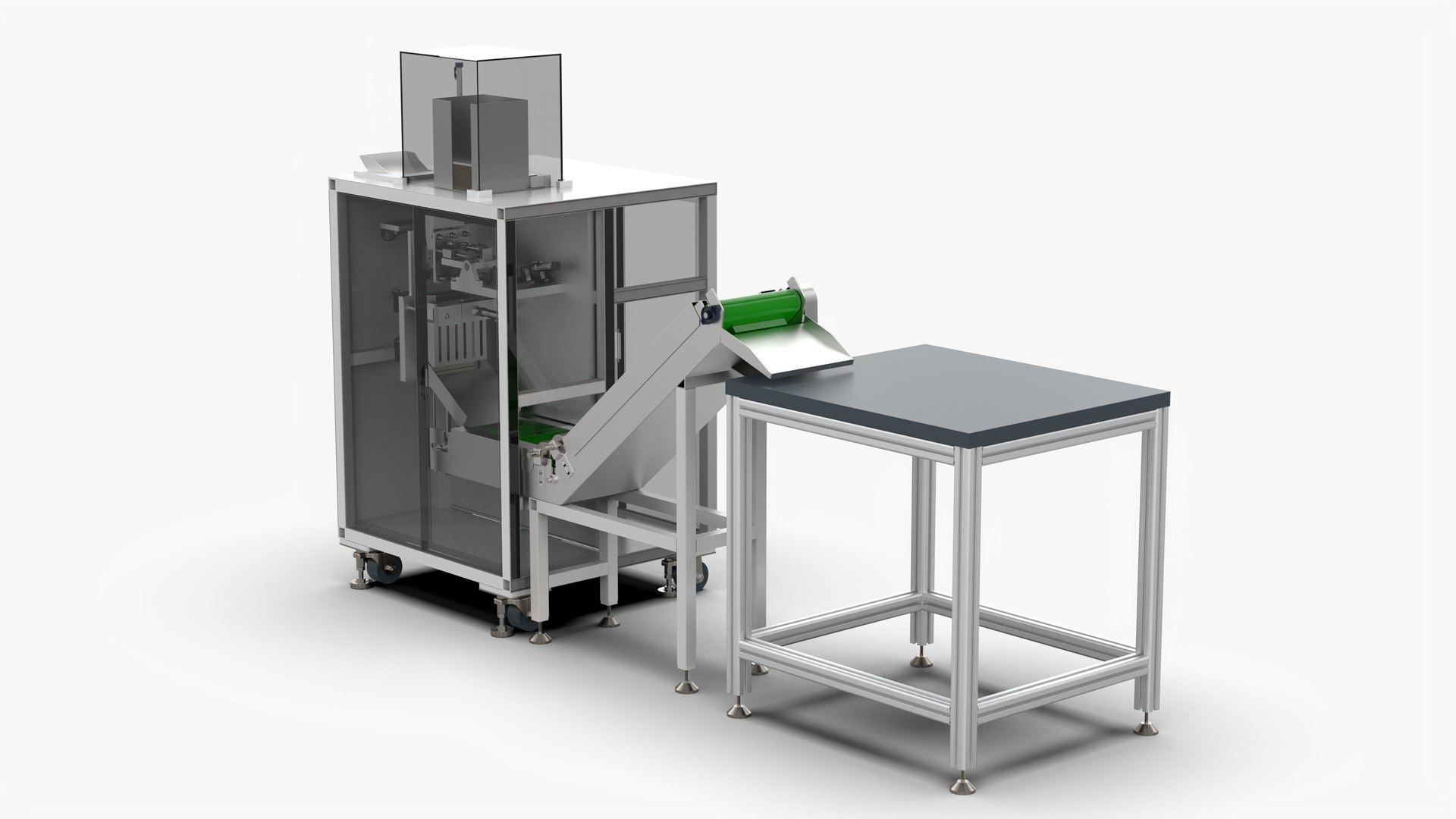 3D Automatic Printing Coding Bagging And Heat Sealing Machine Model ...