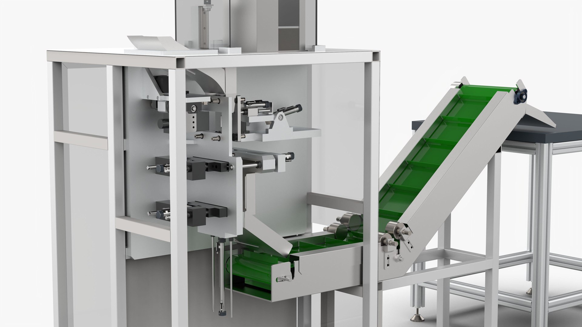 3D Automatic Printing Coding Bagging And Heat Sealing Machine Model ...