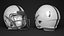 Casco Blanco Jugador De Fútbol Americano