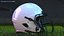 Casco Blanco Jugador De Fútbol Americano