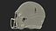 Casco Blanco Jugador De Fútbol Americano