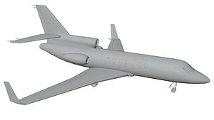 3D model Aeroplan Falcon 50