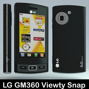 lg gm360 viewty snap 3d max
