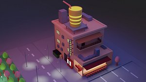 3D lemonade city ready for animation