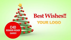 3d c4d christmas card