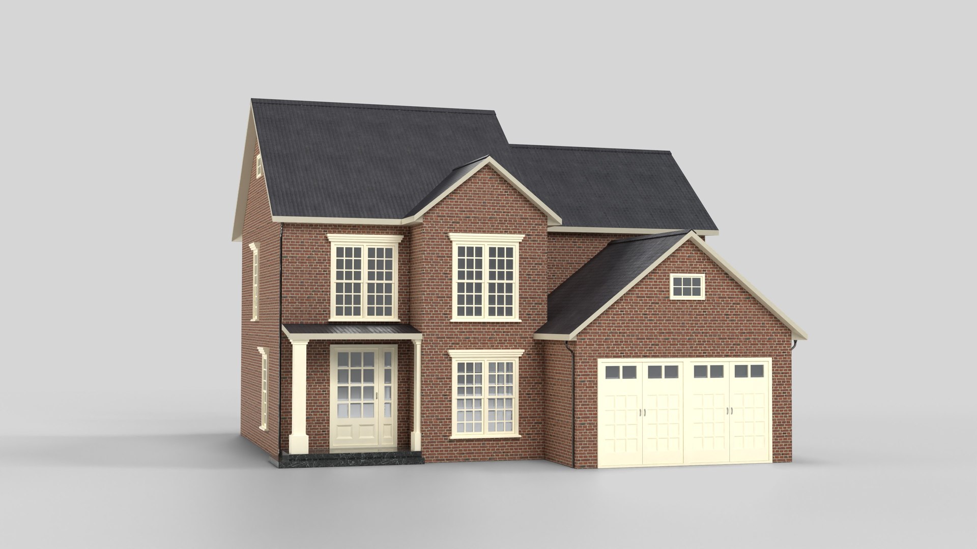 3D Model Neighborhood House 09T4 - TurboSquid 2214414