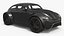 Retro Off Road Concept Coupe Vehicle Black 3D