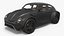 Retro Off Road Concept Coupe Vehicle Black 3D