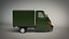 van wheeled 3D model