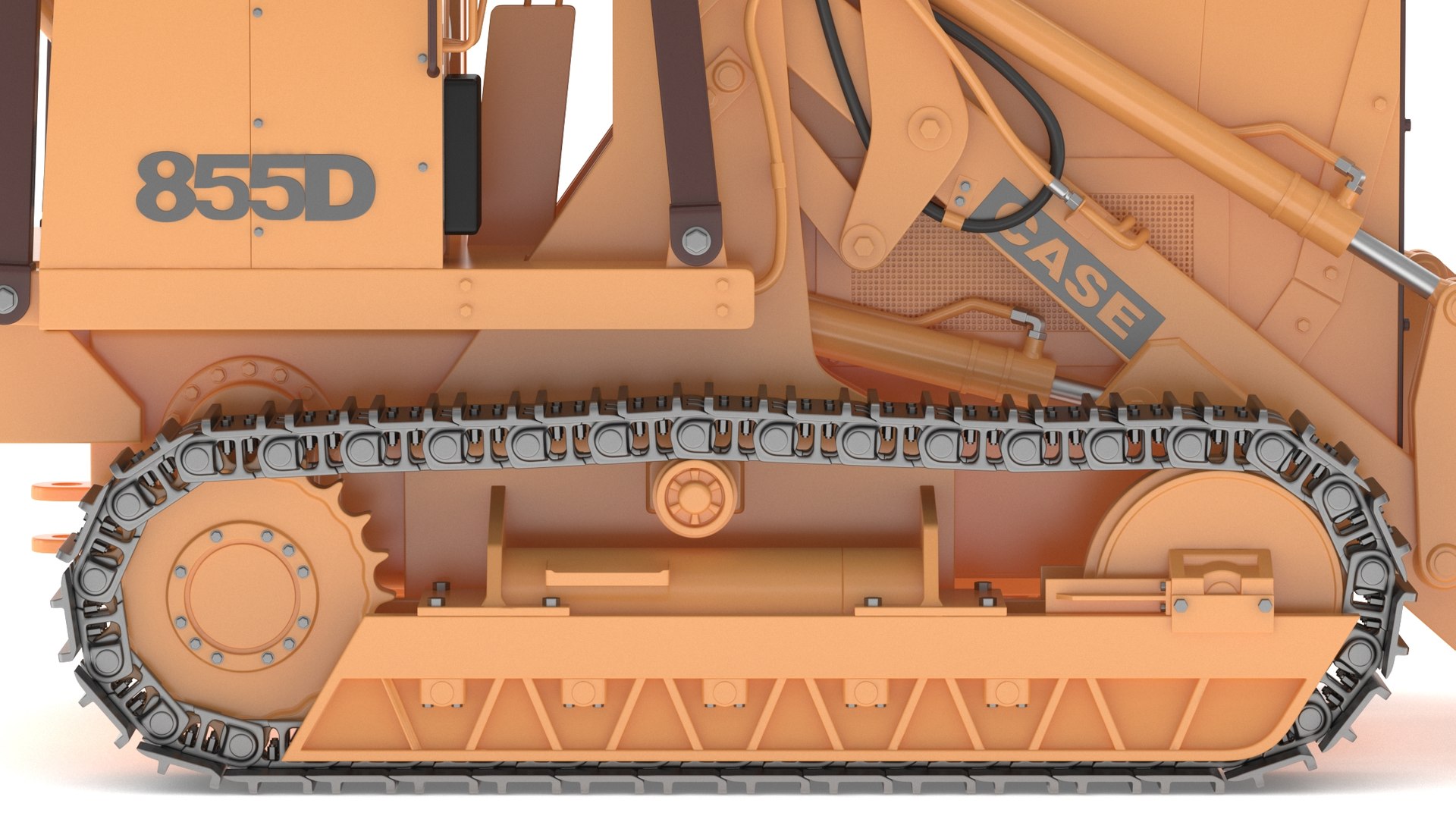 Case 855D Crawler Loaders 3D Model - TurboSquid 2225708