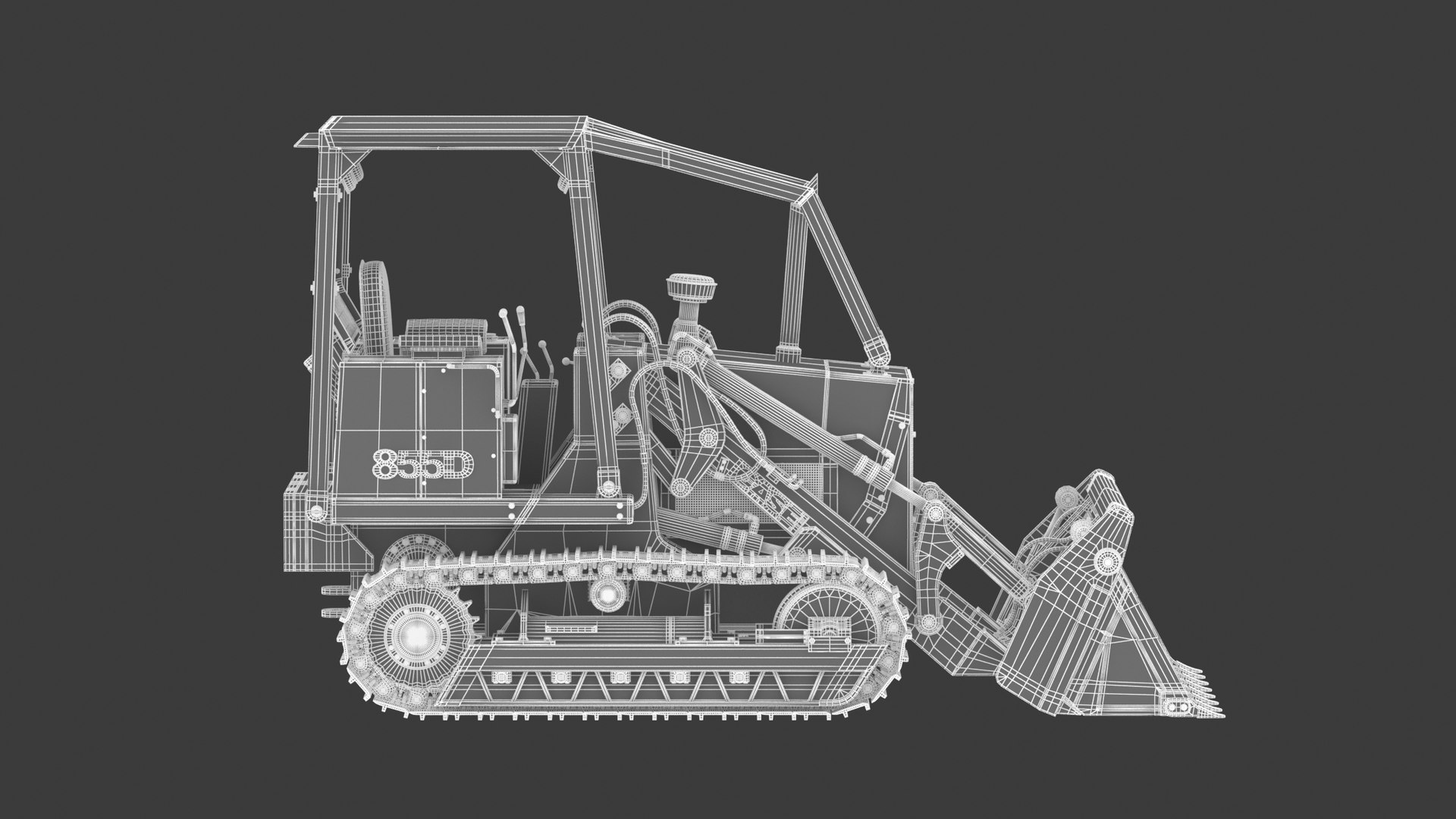 Case 855D Crawler Loaders 3D Model - TurboSquid 2225708