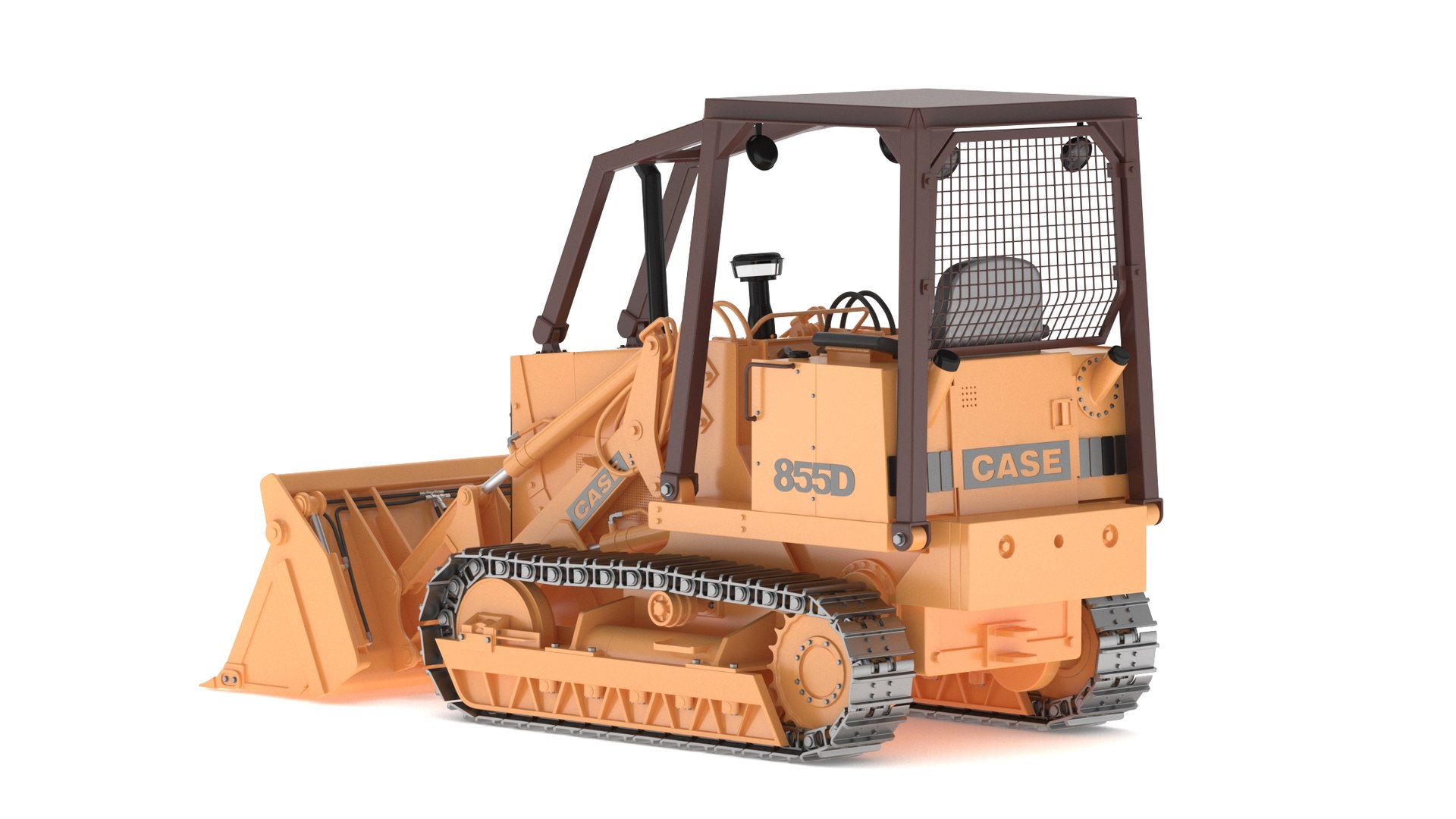 Case 855D Crawler Loaders 3D Model - TurboSquid 2225708