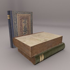 3D old book model