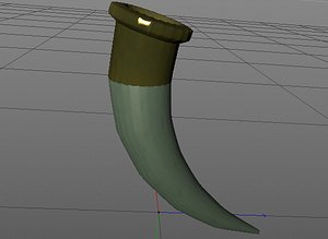 3D viking drinking horn