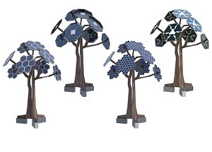 3D solar energy tree multi pakage