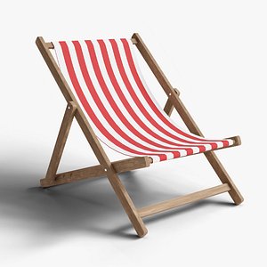 3D Beach Chair model