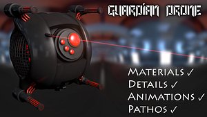 3d c4d guardian drone