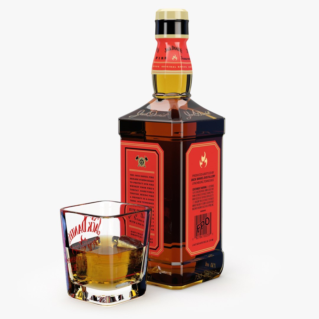 3d Jack Daniel S Bottle Model