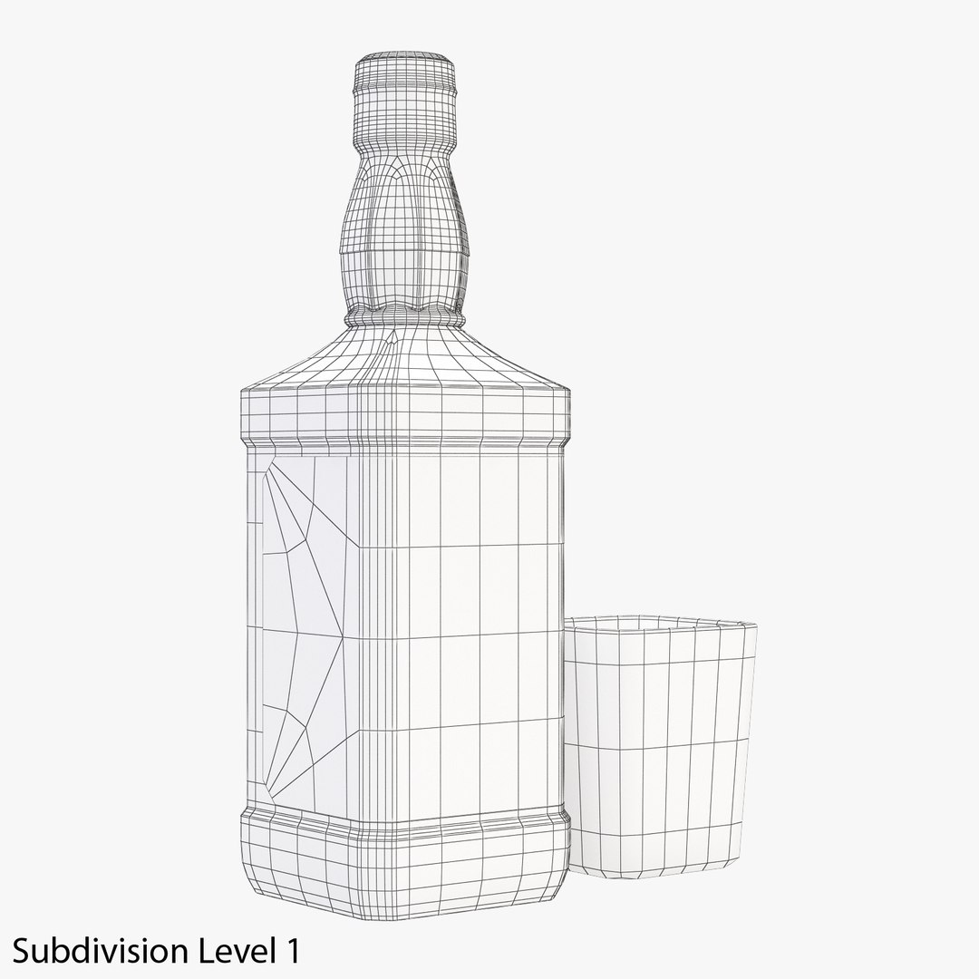 3d Jack Daniel S Bottle Model