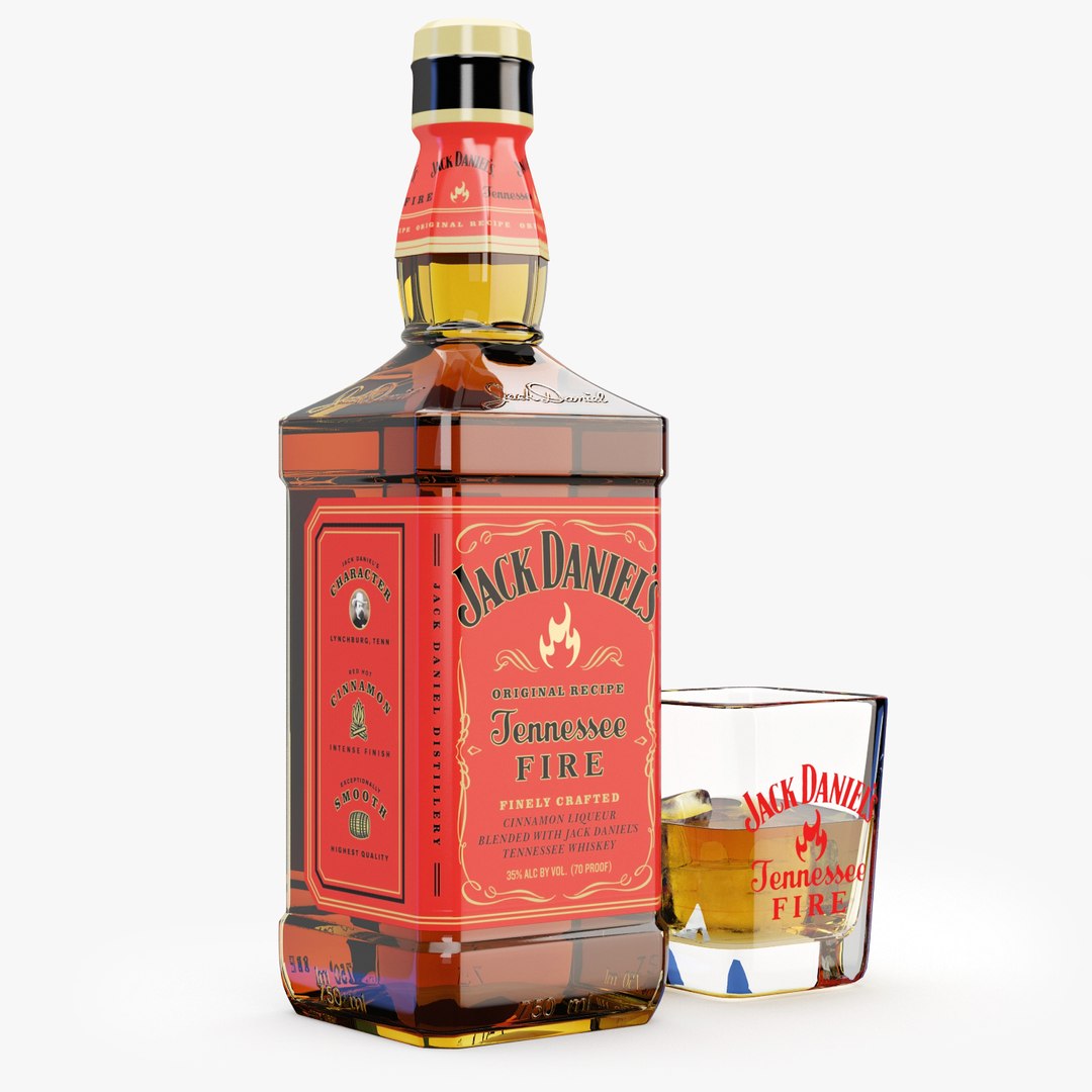 3d Jack Daniel S Bottle Model