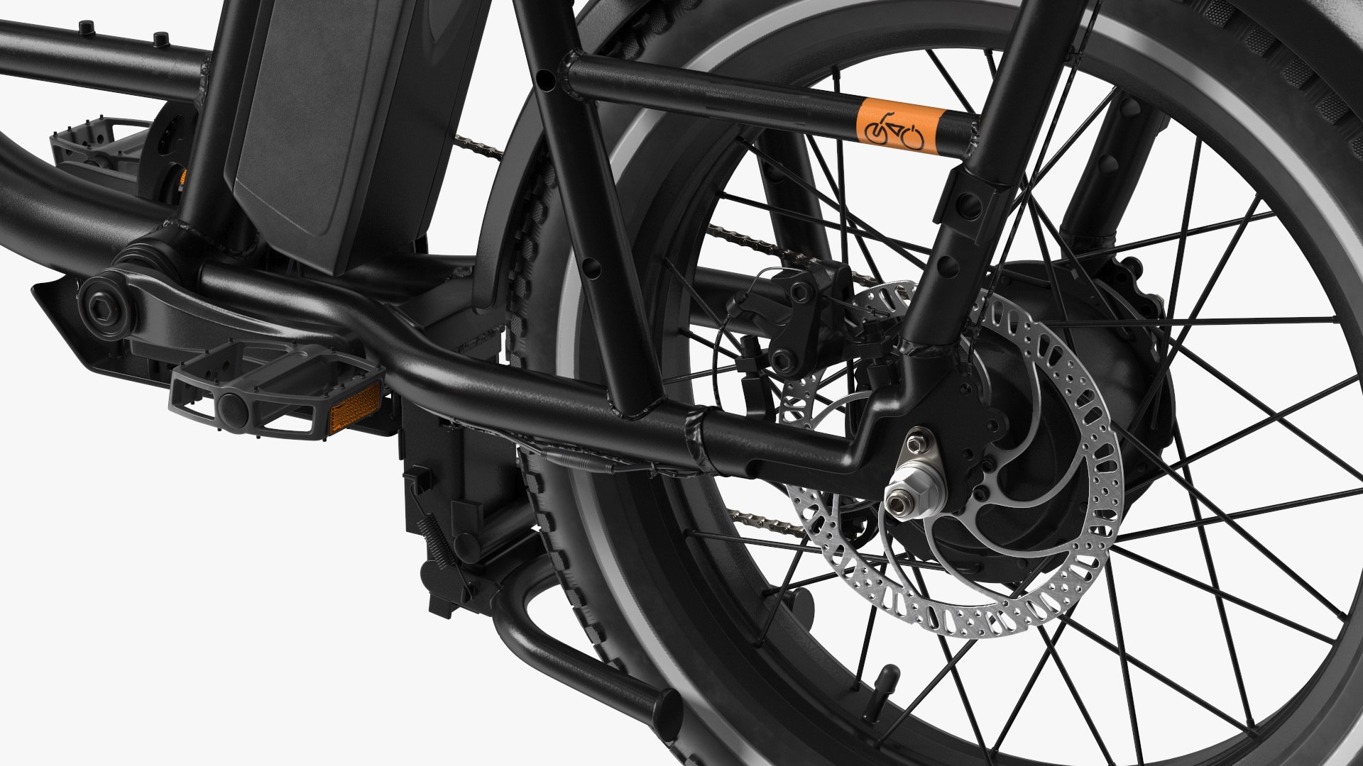 3D model Electric Delivery Bike RadRunner Black Rigged - TurboSquid 2172324