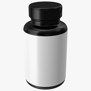 3D Vitamin Jar Blank model