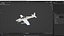 Compact Military Attack Plane with External Fuel Tanks White model