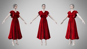 Dress 45 Ruby Velvet