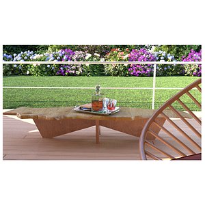 3D laos Varanda model