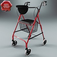 Folding 4 Wheel Walker
