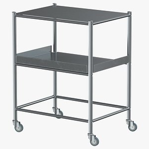 3D stainless medical trolley