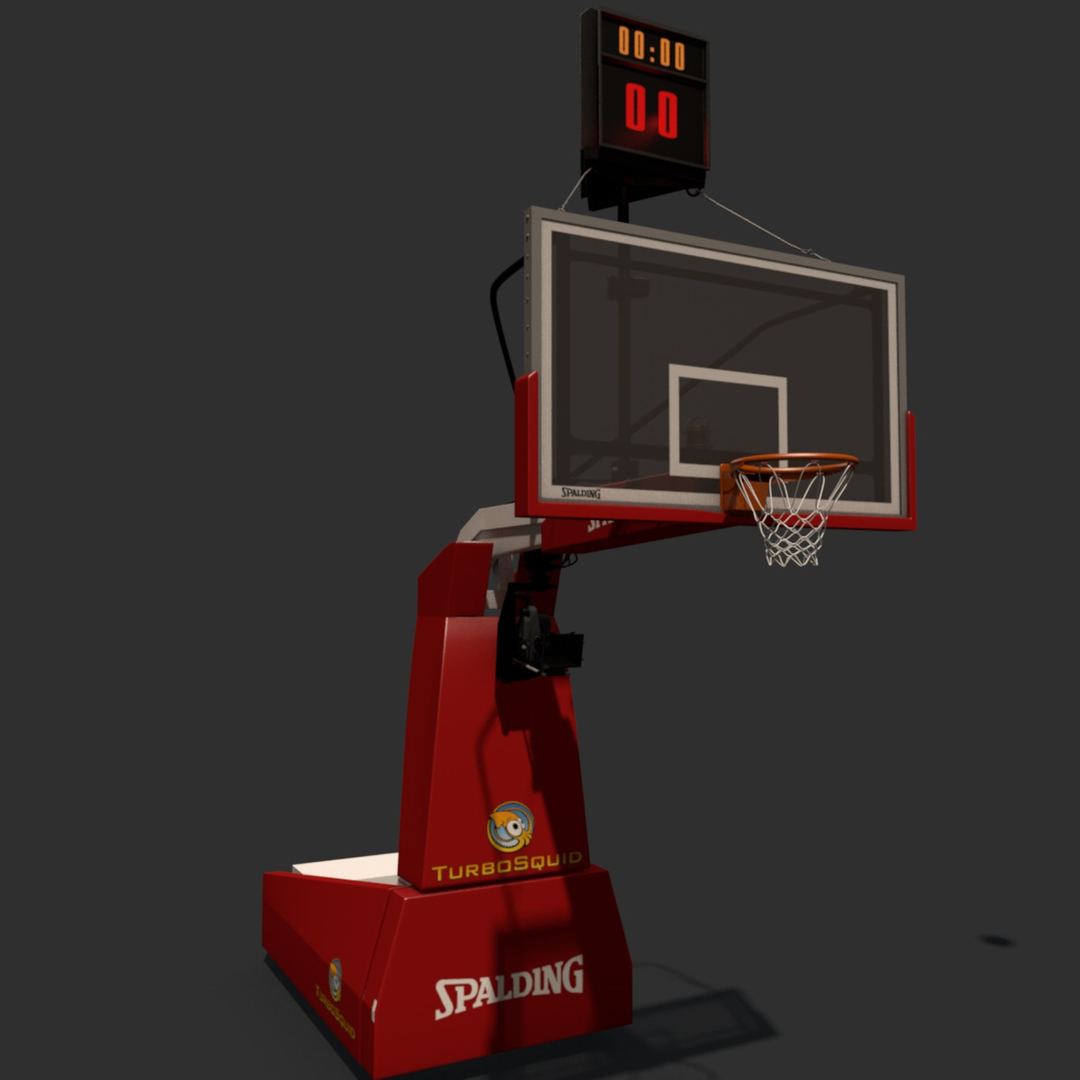 spalding backboard 3d model