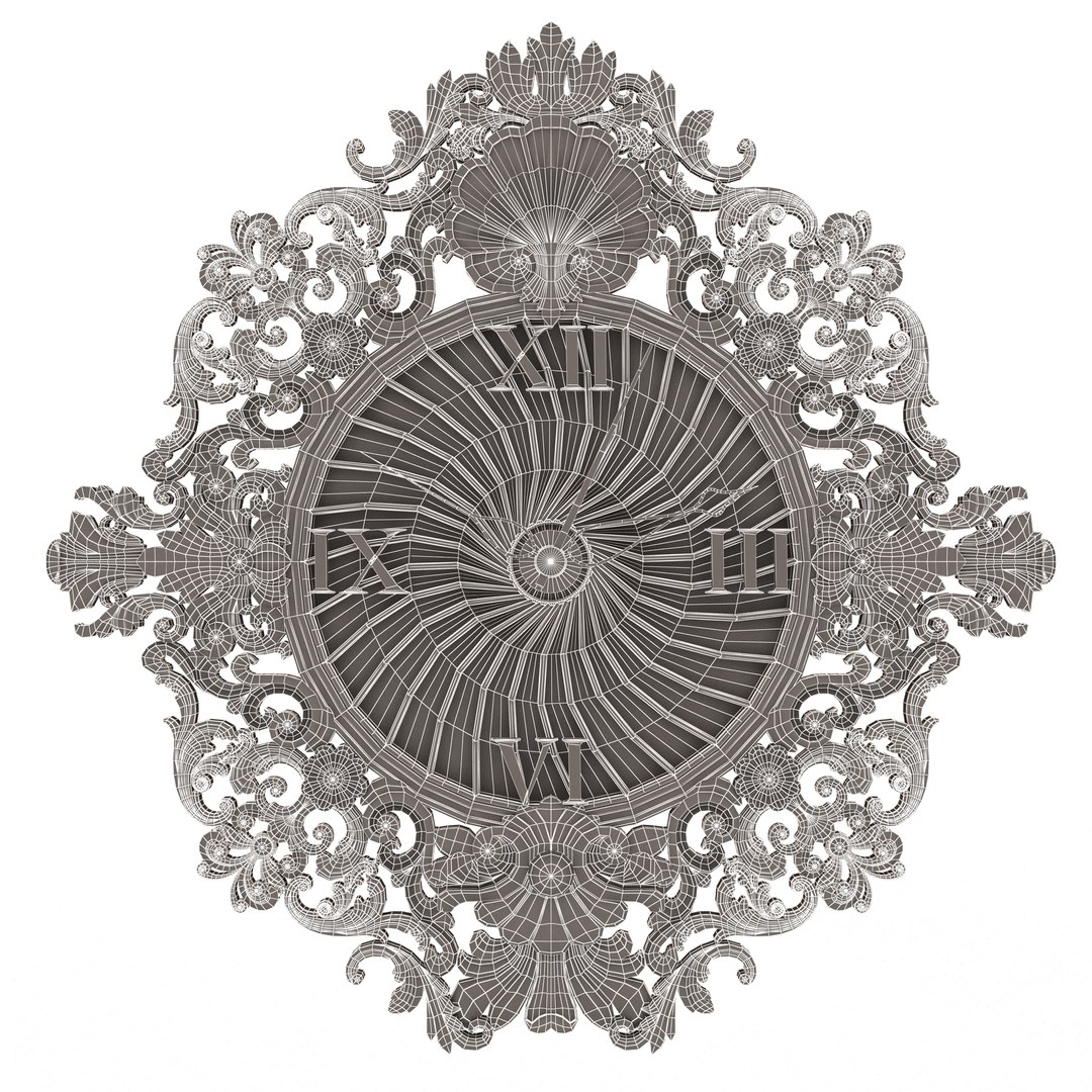 Classic Wall Clock 010 Chrome 3D Model - TurboSquid 2137375