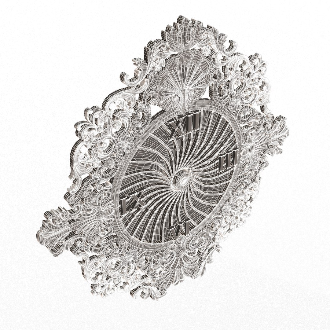 Classic Wall Clock 010 Chrome 3D Model - TurboSquid 2137375