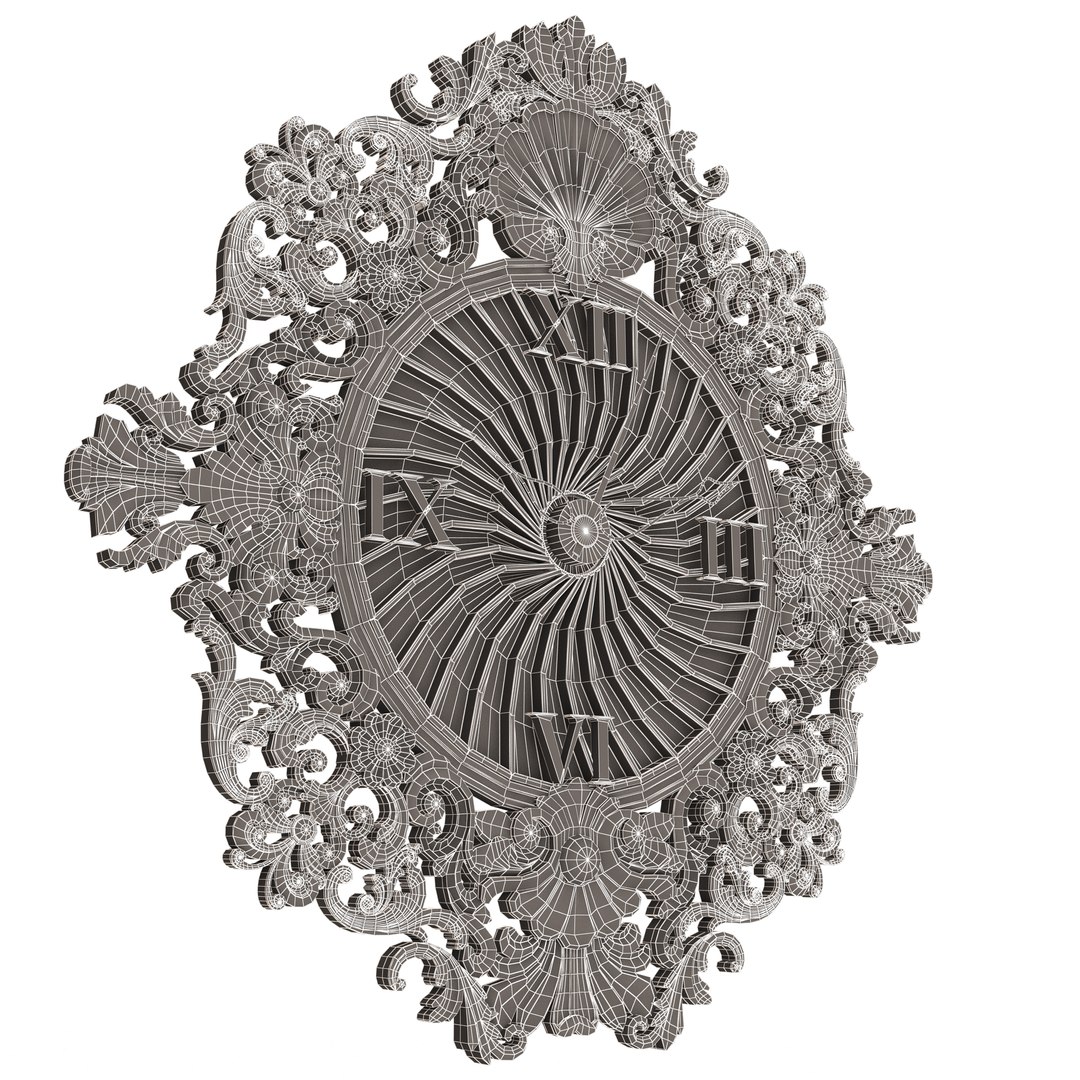 Classic Wall Clock 010 Chrome 3D Model - TurboSquid 2137375