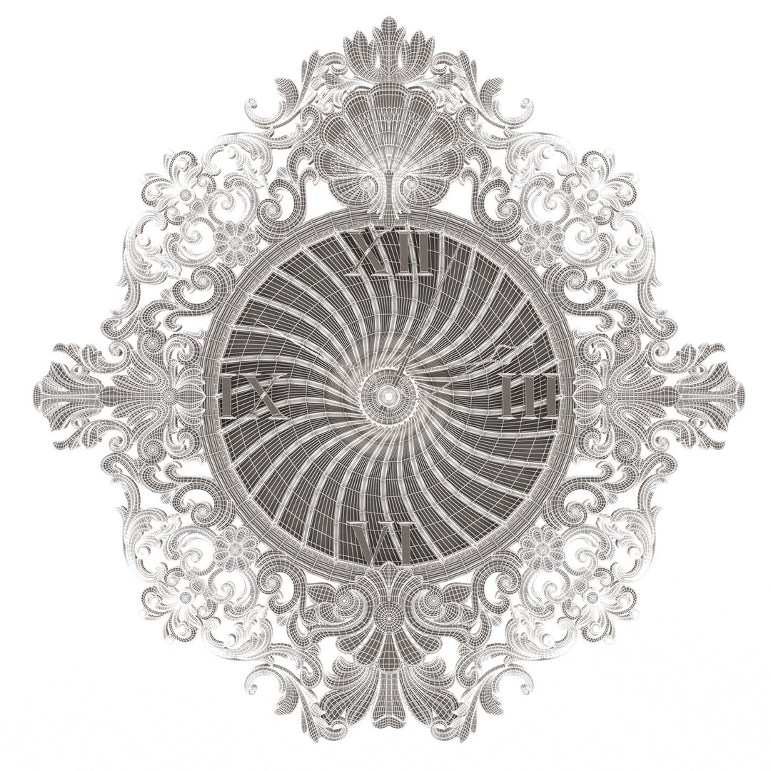 Classic Wall Clock 010 Chrome 3D Model - TurboSquid 2137375