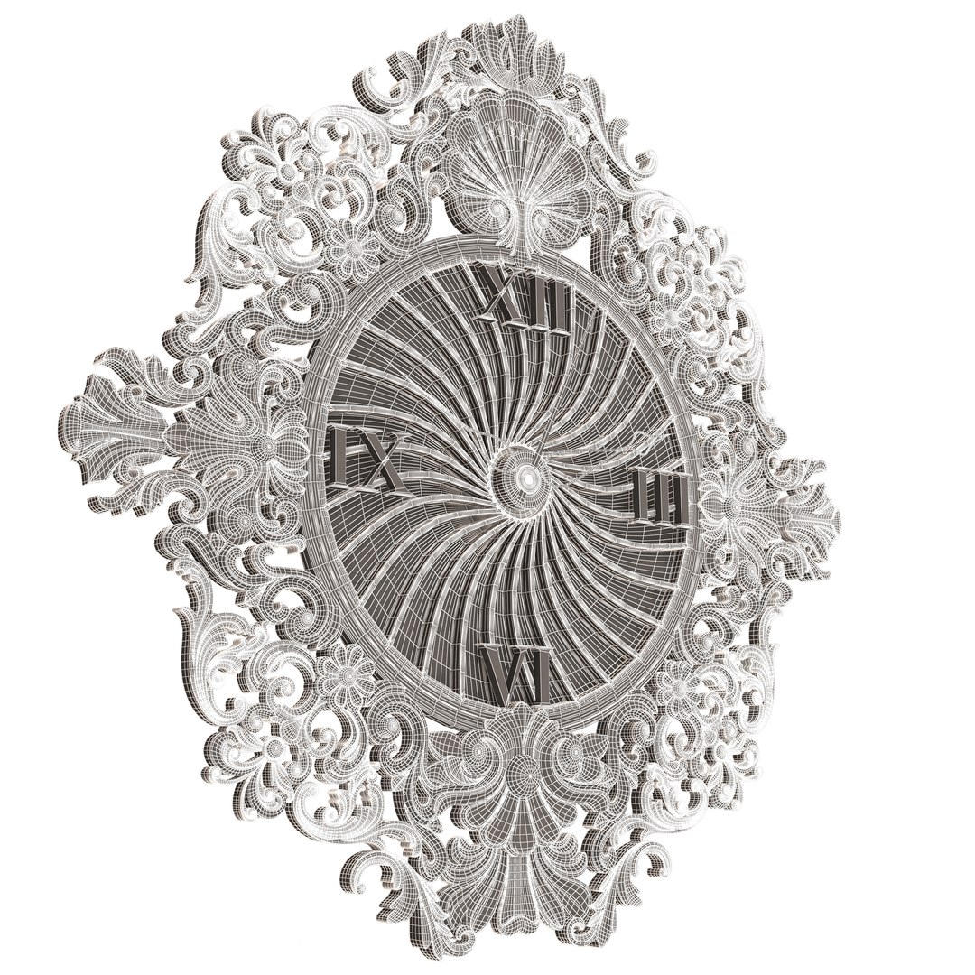 Classic Wall Clock 010 Chrome 3D Model - TurboSquid 2137375