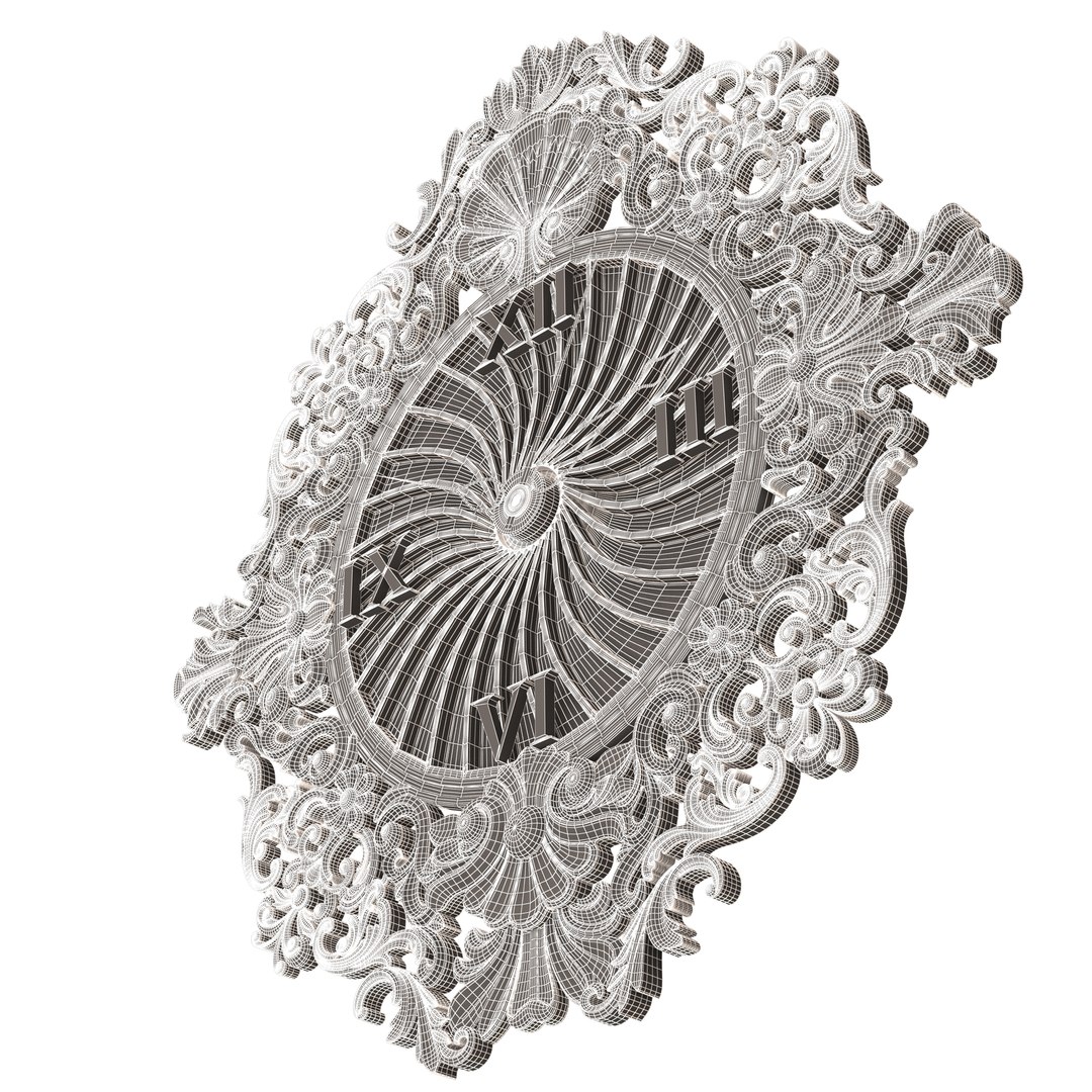 Classic Wall Clock 010 Chrome 3D Model - TurboSquid 2137375