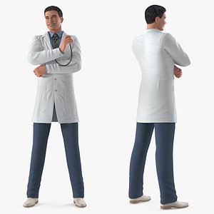 male doctor rigged model