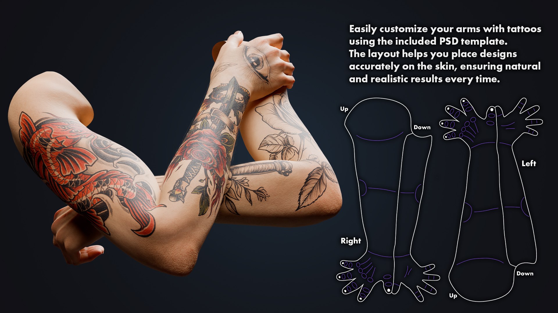 Realistic Neutral Arms - Customizable Edition 3D Model - TurboSquid 2400146