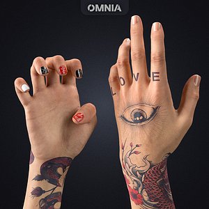 Realistic neutral Arms - Customizable Edition 3D model