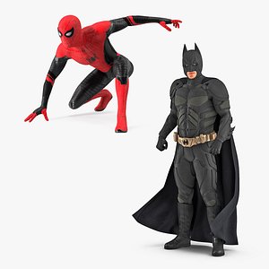 Rigged Superheroes Collection model