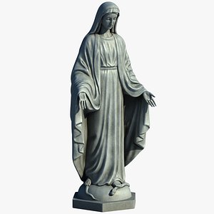3ds max virgin mary statue