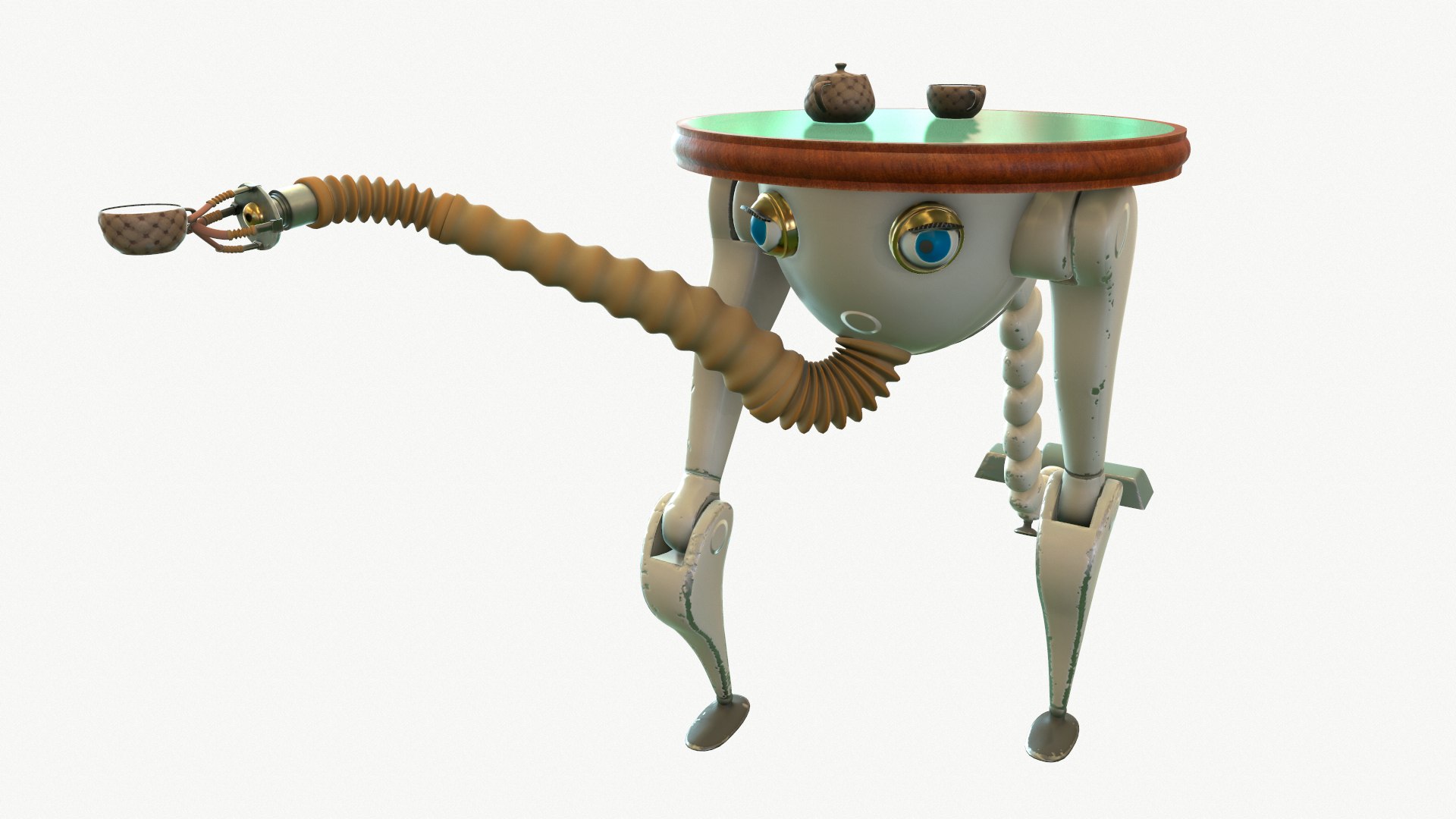 Robot Waiter Model - TurboSquid 1475744